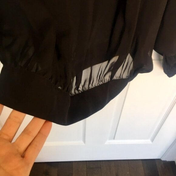 Marc Jacobs silk black blouse oversize size xs - Picture 6 of 8